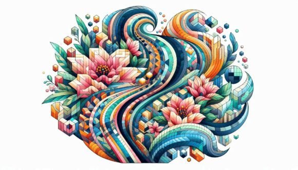 Download Pixel Floral Textures - Floral textures Collection