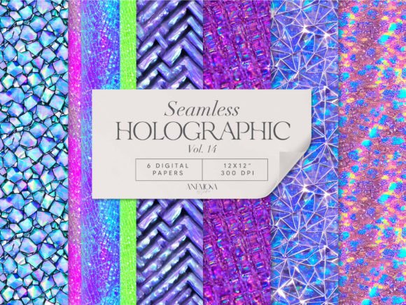 Download Holographic Digital Paper Seamless - Holographic digital paper Collection