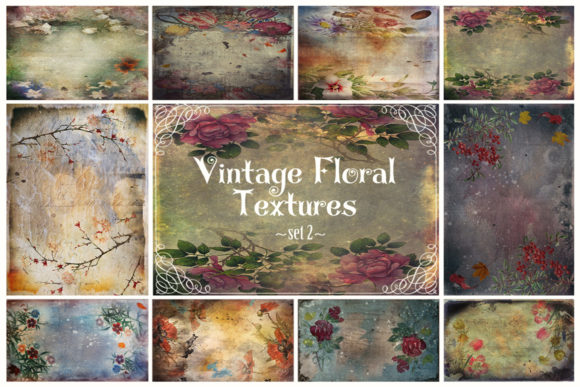 Download Vintage Floral Textures - Floral textures Collection