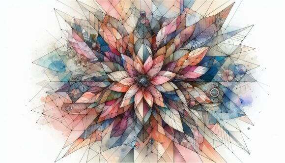 Download Polygonal Floral Textures - Floral textures Collection
